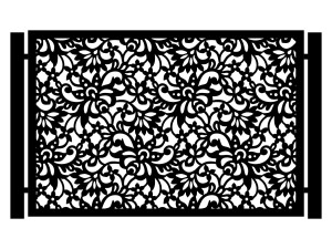 Przęsło ogrodzeniowe Nicola 200×135 cm - biały matowy