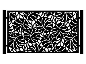 Przęsło ogrodzeniowe Paxe 200×120 cm - biały matowy