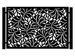 Przęsło ogrodzeniowe Paxe 200×135 cm - biały matowy