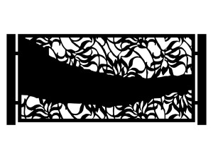 Przęsło ogrodzeniowe Luna 200×100 cm - biały matowy