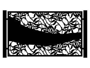 Przęsło ogrodzeniowe Luna 200×120 cm - biały matowy