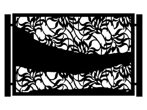 Przęsło ogrodzeniowe Luna 200×135 cm - biały matowy