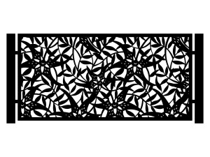 Przęsło ogrodzeniowe Zina 200×100 cm - biały matowy