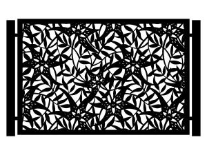 Przęsło ogrodzeniowe Zina 200×135 cm - biały matowy