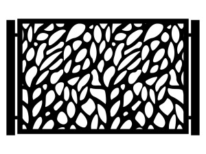 Przęsło ogrodzeniowe Anastasia 200×135 cm - biały matowy