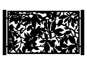 Przęsło ogrodzeniowe Aurora 200×120 cm - biały matowy