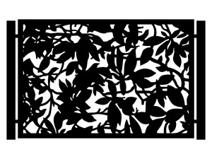 Przęsło ogrodzeniowe Aurora 200×135 cm - grafitowy