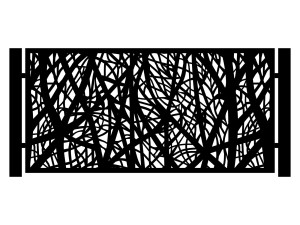 Przęsło ogrodzeniowe Margarita 200×100 cm - biały matowy