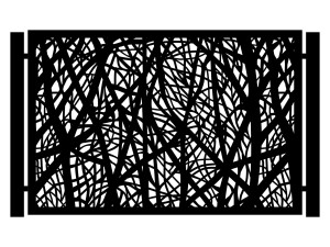 Przęsło ogrodzeniowe Margarita 200×135 cm - biały matowy