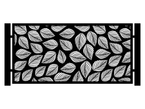 Przęsło ogrodzeniowe Kira 200×100 cm - czarny mat