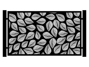 Przęsło ogrodzeniowe Kira 200×120 cm - biały matowy