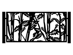 Przęsło ogrodzeniowe Serena 200×100 cm - biały matowy