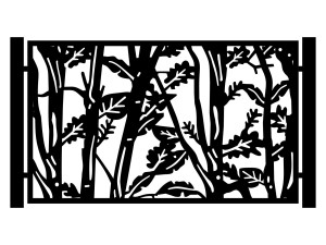 Przęsło ogrodzeniowe Serena 200×120 cm - biały matowy