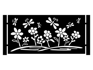 Przęsło ogrodzeniowe Terina 200×100 cm - biały matowy
