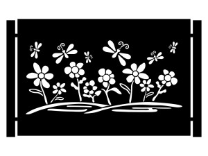 Przęsło ogrodzeniowe Terina 200×135 cm - biały matowy