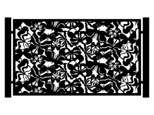 Przęsło ogrodzeniowe Meliore 200×120 cm - biały matowy