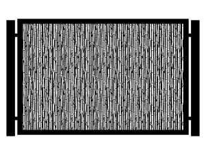 Przęsło ogrodzeniowe Maura 200×135 cm - biały matowy