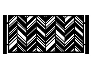 Przęsło ogrodzeniowe Mia 200×100 cm - biały matowy