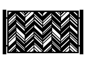 Przęsło ogrodzeniowe Mia 200×120 cm - biały matowy