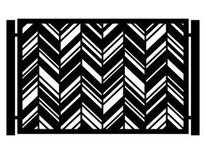 Przęsło ogrodzeniowe Mia 200×135 cm - biały matowy