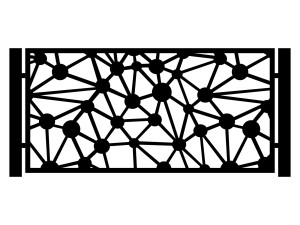 Przęsło ogrodzeniowe Noemi 200×100 cm - biały matowy