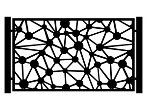 Przęsło ogrodzeniowe Noemi 200×120 cm - biały matowy