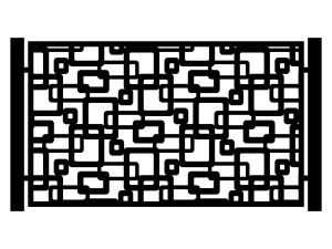 Przęsło ogrodzeniowe Coletta 200×120 cm - biały matowy