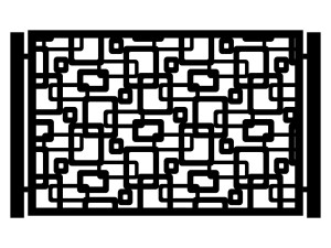 Przęsło ogrodzeniowe Coletta 200×135 cm - biały matowy