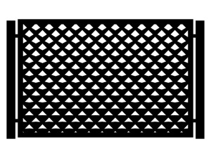 Przęsło ogrodzeniowe Dina 200×135 cm - biały matowy