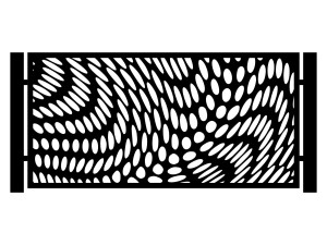 Przęsło ogrodzeniowe Cornelia 200×100 cm - biały matowy