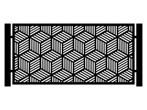 Przęsło ogrodzeniowe Elena 200×100 cm - biały matowy