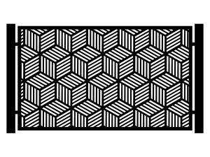 Przęsło ogrodzeniowe Elena 200×120 cm - antracytowy