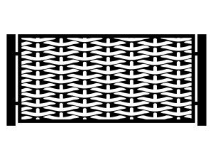 Przęsło ogrodzeniowe Nina 200×100 cm - biały matowy