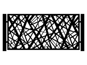 Przęsło ogrodzeniowe Eva 200×100 cm - biały matowy