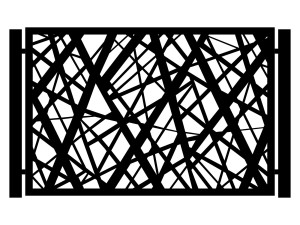 Przęsło ogrodzeniowe Eva 200×135 cm - biały matowy