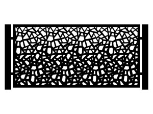 Przęsło ogrodzeniowe Perina 200×100 cm - biały matowy