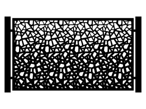 Przęsło ogrodzeniowe Perina 200×120 cm - biały matowy