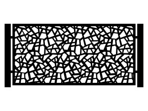 Przęsło ogrodzeniowe Zana 200×100 cm - czarny mat