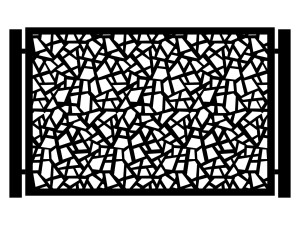 Przęsło ogrodzeniowe Zana 200×135 cm - biały matowy