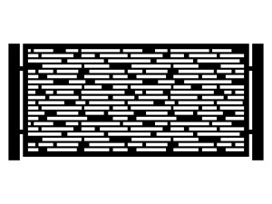 Przęsło ogrodzeniowe Bella 200×100 cm - brązowy