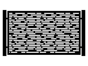 Przęsło ogrodzeniowe Bella 200×120 cm - biały matowy