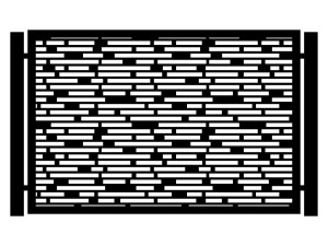 Przęsło ogrodzeniowe Bella 200×135 cm - biały matowy