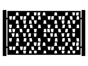 Przęsło ogrodzeniowe Cristina 200×120 cm - biały matowy