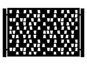 Przęsło ogrodzeniowe Cristina 200×135 cm - biały matowy