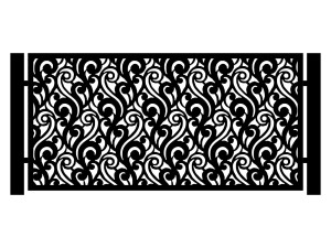 Przęsło ogrodzeniowe Luisa 200×100 cm - biały matowy