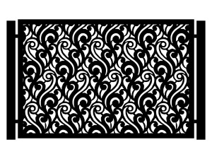 Przęsło ogrodzeniowe Luisa 200×135 cm - biały matowy