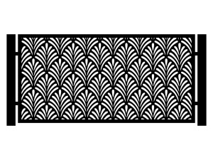 Przęsło ogrodzeniowe Kenza 200×100 cm - biały matowy
