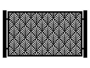 Przęsło ogrodzeniowe Kenza 200×120 cm - biały matowy