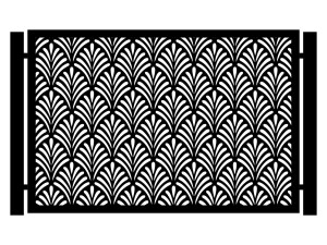Przęsło ogrodzeniowe Kenza 200×135 cm - biały matowy