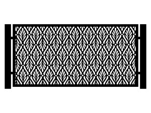 Przęsło ogrodzeniowe Loretta 200×100 cm - biały matowy